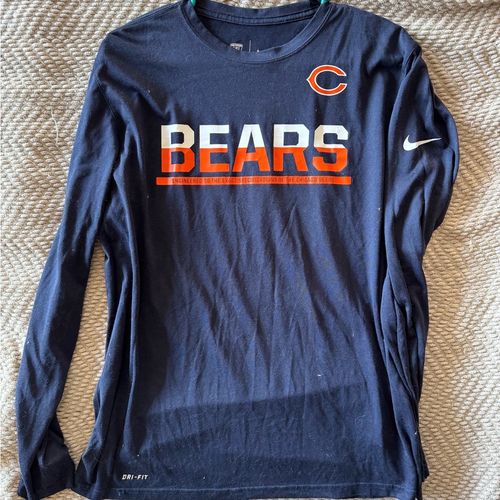 Nike Navy Dri-Fit Training Tee. Large.